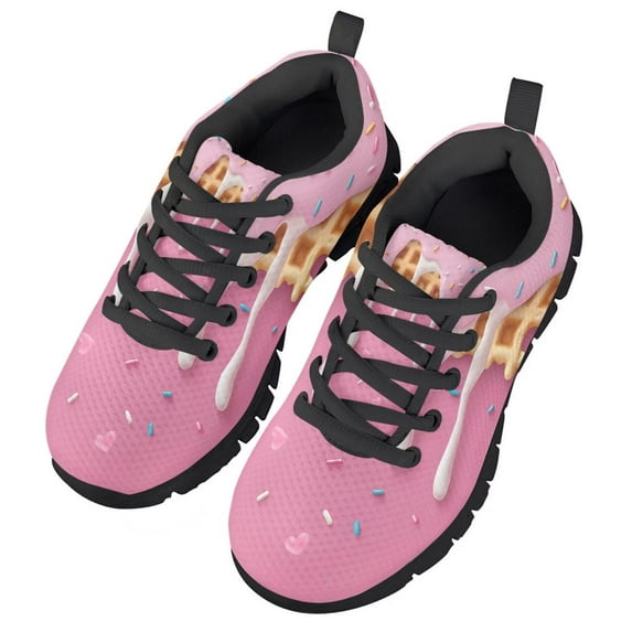 CHAQLIN Kids Sneakers for Girls Sportscene Girls Tennis Shoes for Running Athletic Comfortable Cartoon Walking Sneakers