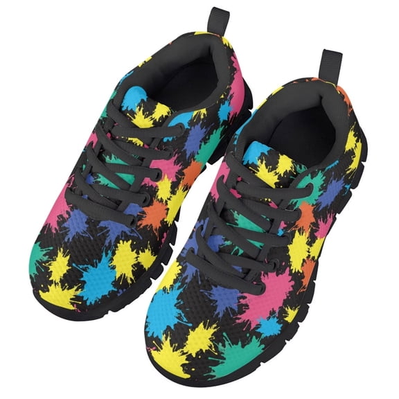 CHAQLIN Kids Sneakers for Girls Sportscene Girls Tennis Shoes for Running Athletic Comfortable Cartoon Walking Sneakers