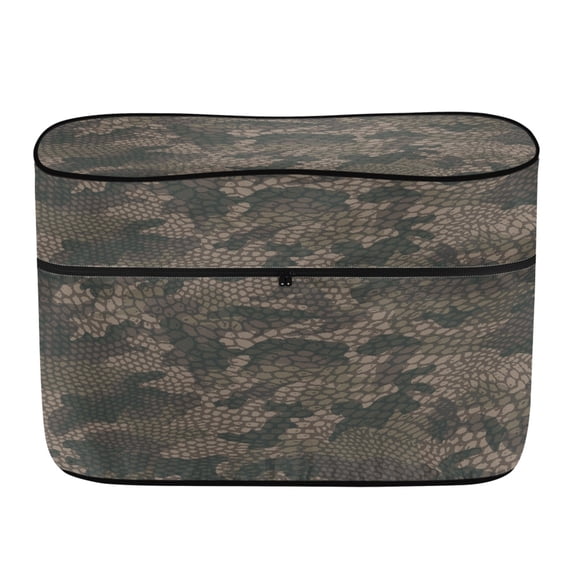 CHAQLIN Kryptek Camouflage Pattern RV Propane Tank Cover for Camping, Polyester Durable RV Dual Propane Tank Protector Weather Resistant Dustproof RV Dual Propane Tank Cover