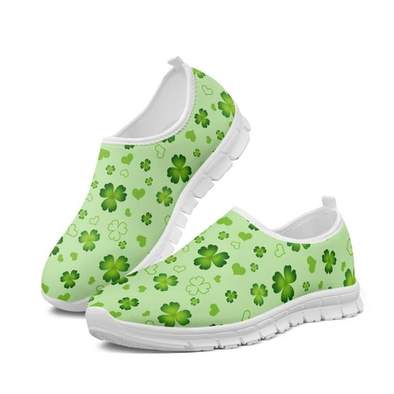 CHAQLIN Ladies St. Patrick's Day Slip on Loafer Lightweight Sneakers Womens Flats Dress Clothes Shoes Nurse Walking Sneakers for Work Casual