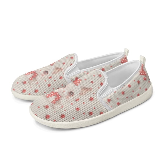 CHAQLIN Loafers for Women Knit Dress Shoes Round Toe Slip On Casual Shoe Womens Driving Flats Shoes