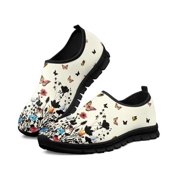 CHAQLIN Loafers for Women Wide Clipper Sneaker Causal Comfy Walking Shoes Breathable Padded Insole Low Slip on Sneakers