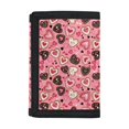 thumbnail image 1 of CHAQLIN Love Music Lightweight Children's Wallet, Polyester Tifold Coin Purses Portable Trifold Coin Purse Wallet for Outdoor Outdoor Sports, 1 of 6