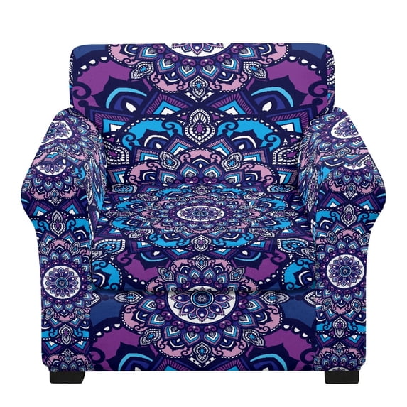 CHAQLIN Mandala Pattern Couch Covers 2 Piece Individual Cushion Cover Elastane Armchair Covers Set with Washable for Living Room