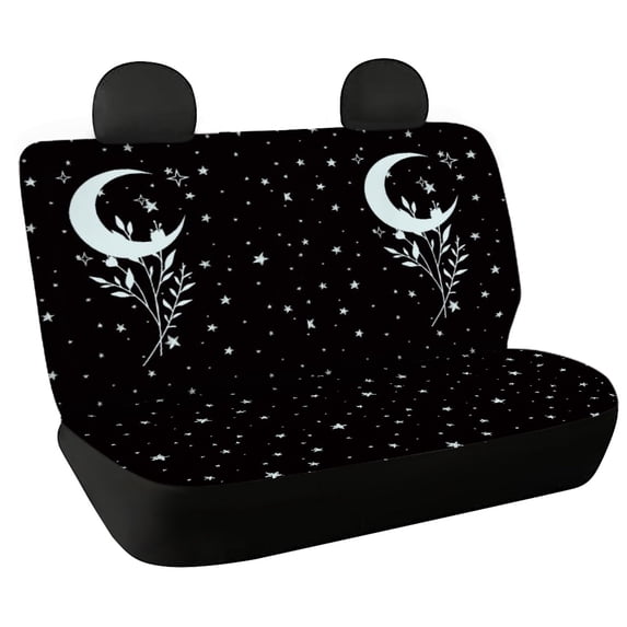 CHAQLIN Moon Rear Bench Seat Cover with Truck SUV, Washable Durable Car Seat Covers(2 Pcs Set)
