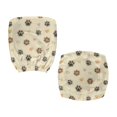 thumbnail image 1 of CHAQLIN Paw Print Swivel Chair Slipcover, Set of 2 Stretchable Office Chair Covers, Stain Resistant Polyester for High Back Gaming Chair, 1 of 8