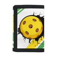 thumbnail image 1 of CHAQLIN Pickleball Cracked Print Children's Wallet for Outdoor, Polyester Trifold Card Wallet with Lightweight Portable Kids Trifold Wallet, 1 of 6