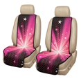 thumbnail image 1 of CHAQLIN Pink Gradient Star Car Front Seat Covers, Set of 2 Non-Slip Polyester Breathable Seat Cushions for Auto and Truck, 1 of 7