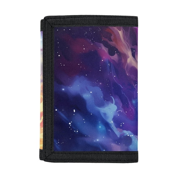 CHAQLIN Polyester Coin Storage Pouch with Easy Access Slim Trifold Boys Wallets for Holiday, Basketball Graphic Design Children's Wallet