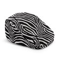thumbnail image 1 of CHAQLIN Polyester Forward Newsboy Hat for Outdoor Driving Hunting, Soft Lightweight Beret Hat, Zebra Stripes, 1 of 4