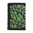 thumbnail image 1 of CHAQLIN Polyester Kids Trifold Wallet with Lightweight Easy Access Trifold Card Holder for Travel, Soccer Ball Splatter Print Children's Wallet, 1 of 5