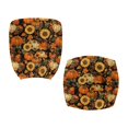 thumbnail image 1 of CHAQLIN Pumpkin Sunflower Pattern Office Computer Chair Covers, 2 Pcs Computer Office Chair Cover Easy to Install Non-Slip Computer Chairs Cover for Boss Chair, 1 of 8