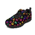 thumbnail image 1 of CHAQLIN Rainbow Paw Print Shoes for Boys Girls Hook and Loop Sneakers Lightweight Kids Slip on Shoes Non Slip Breathable Hiking Athletic Running Shoe, 1 of 7