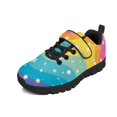 thumbnail image 1 of CHAQLIN Rainbow Shoes for Girls Slip on Mesh Knit Little Kids Sneakers with One Strap Lightweight Boys Anti Slip Hiking Running Tennis Causal School Sports Shoes, 1 of 7