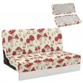 thumbnail image 1 of CHAQLIN Red Mushroom Print RV Dinette Cushion Covers Machine Washable Fit for Travel Camper, Furniture Protector Fit for Futon Sofa, 1 of 7