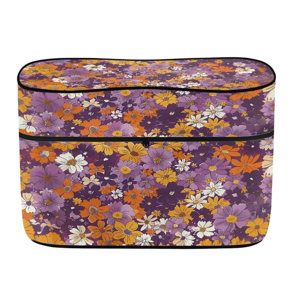 CHAQLIN Retro Floral RV Dual Propane Tank Cover with Durable Polyester Fabric, Waterproof Protector for RV Travel and Camping Trips