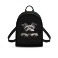 thumbnail image 1 of CHAQLIN Schnauzer Dog Small Backpack for Shopping Travel, Zipper Closure Lightweight Rucksack Polyester Mini Backpack for Women and Teenager, 1 of 8
