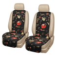 thumbnail image 1 of CHAQLIN Seat Protector Ladybug Floral Print 2 Piece Car Front Seat Covers Machine Washable for Truck Non-Slip Polyester Car Seat Covers, 1 of 7