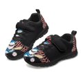 thumbnail image 1 of CHAQLIN Shark with Ball Shoes for Boys Basketball Shoes Anti Slip Kids Knit Mesh Hiking Running Lace Up Lightweight Breathable Mesh Athletic Hiking Causal Sneakers, 1 of 7