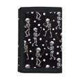 thumbnail image 1 of CHAQLIN Skeleton Golfer Trifold Card Wallet, Polyester Tri-fold Wallet for Outdoor, Soft Lightweight Children's Wallet, 1 of 6