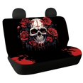 thumbnail image 1 of CHAQLIN Skull Rose Design Rear Bench Seat Covers for Pet, 2 Pack Car Seat Covers Scratch Proof Non-Slip Back Seat Protectors, 1 of 7