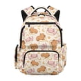 thumbnail image 1 of CHAQLIN Sleepy Capybara Axolotl Kids School Backpack with Lightweight Multi-Pockets Casual Travel Daypack, multi-tasche 17 Inch Kids Backpack for School for Elementary School Primary School Hiking, 1 of 10