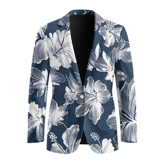 CHAQLIN Slim Fit Mens Blazer Jackets for Prom Casual, Polyester With Pockets Lightweight Sports Coat with Classic Fit