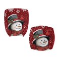 thumbnail image 1 of CHAQLIN Snowman Robin 2 Piece Rotating Chair Slipcover for Armchair Stain Resistant Breathable Computer Office Chair Cover Polyester Fabric Computer Office Chair Covers, 1 of 8
