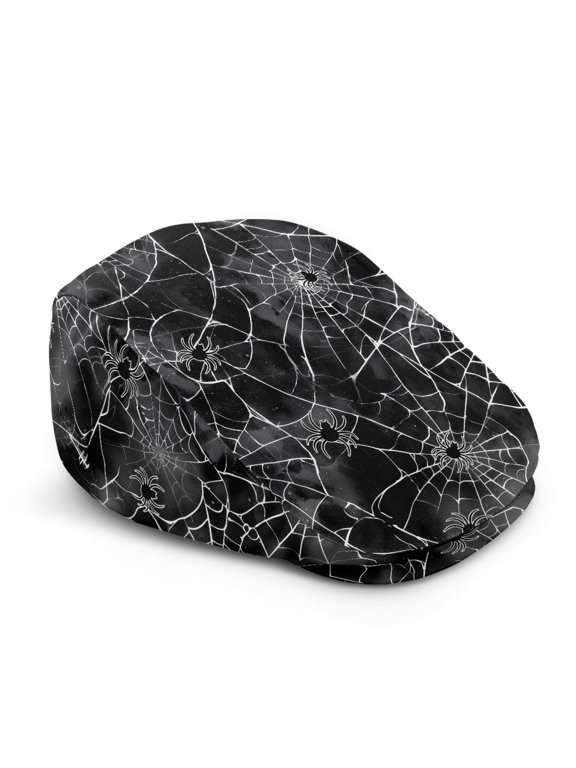 Spider Web Beret Hat, Adjustable Vintage Flat Cap Long-Lasting Forward Newsboy Hat for Fishing Hunting