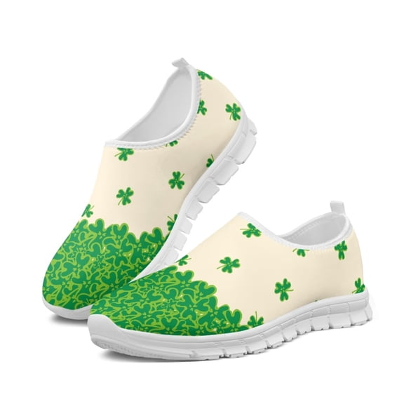 CHAQLIN St. Patrick's Day Casual Shoes for Women Lightweight Loafers Comfortable Work Shoes for Women Square Toe Ballets Flats