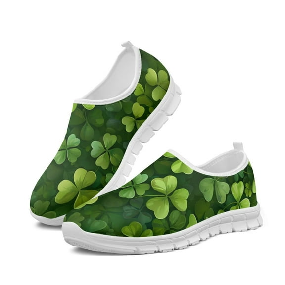 CHAQLIN St. Patrick's Womens Non Slip Work Shoes Slip On Water Resistant Walking Sneakers with Good Arch Support Comfort Fall Loafers Soft Business Casual Sneakers