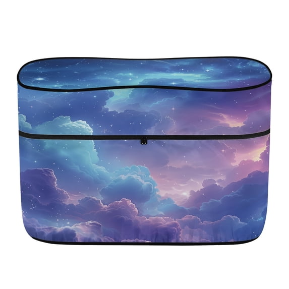 CHAQLIN Starry Cloud Gradient Print Dual Propane Cylinder Cover, Weather Resistant Polyester RV Propane Tank Cover for Travel Outdoor Camping, Anti-Fade RV Trailer Propane Tank Cover