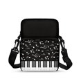 thumbnail image 1 of CHAQLIN Stretch Polyester Single Shoulder Case Portable Lightweight Crossbody Purse for Outdoor, Music notes Crossbody Bag, 1 of 8