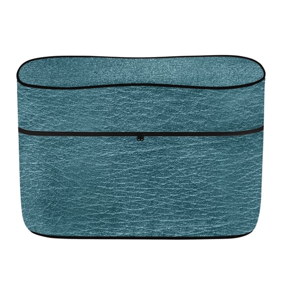 CHAQLIN Teal Textured RV Dual Propane Tank Cover, UV Resistant Polyester Fabric Protector, Easy to Install for Outdoor Travel and Camping