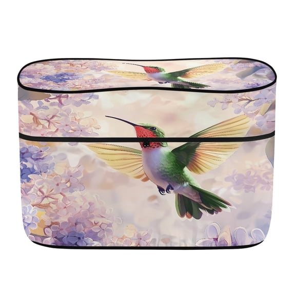 CHAQLIN Vibrant Hummingbird Floral RV Propane Tank Cover, Durable Polyester RV Dual Propane Tank Cover for Travel Camping, Easy Zipper Camper Propane Tank Cover