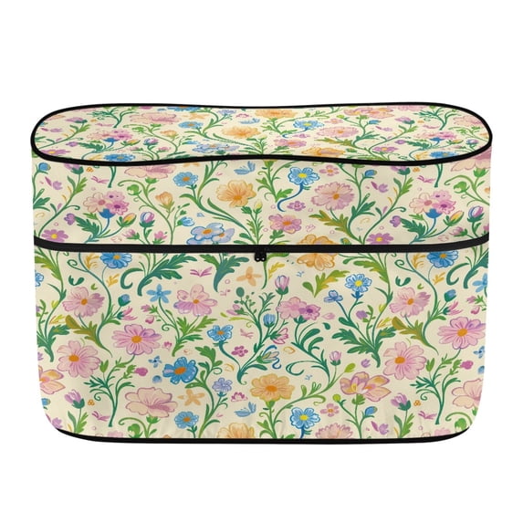 CHAQLIN Wild Floral RV Dual Propane Tank Cover, Polyester Canvas Dustproof Durable Cover for RV Travel Camping and Outdoor Campers