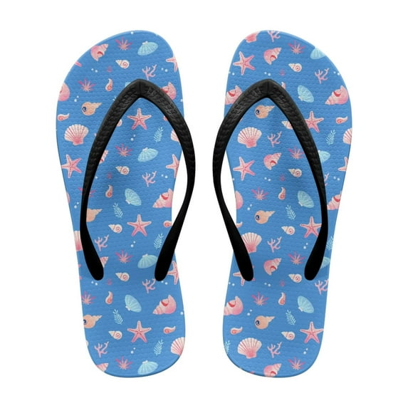 CHAQLIN Women's Beach Flip Flop, Super Lightweight and Soft Footbed, Thin Glitter Strap