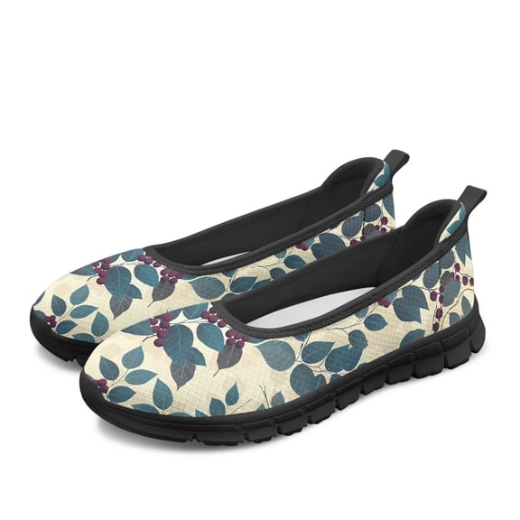 CHAQLIN Women's Dress Flats Ballet Low Wedge Round Toe Comfortable Dress Shoes for Women