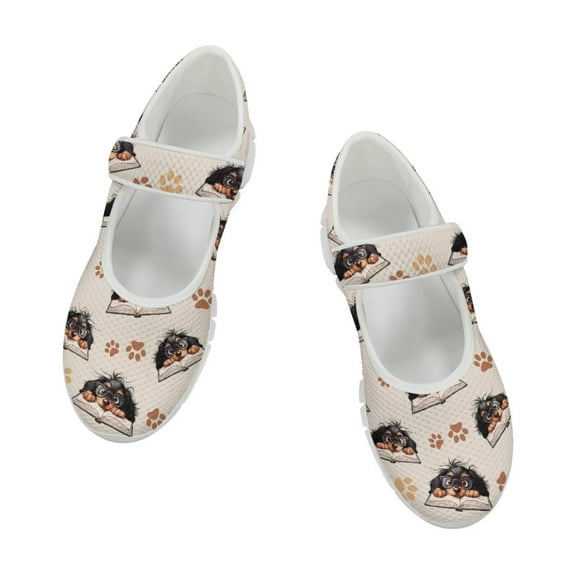 CHAQLIN Women's Fashionable Flat Shoes, Comfortable Lightweight Non Slip Single Shoes, Casual Buckle Walking Shoes