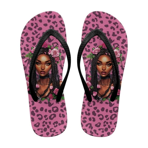 CHAQLIN Women's Flip Flop, Super Lightweight and Soft Footbed, Thin Strap Beach Sandal