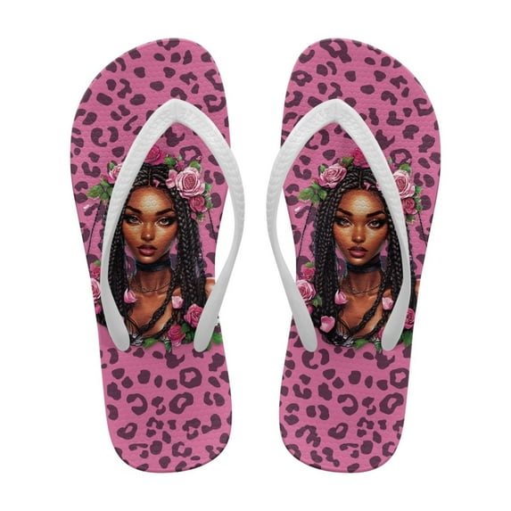 CHAQLIN Women's Flip Flop, Super Lightweight and Soft Footbed, Thin Strap Beach Sandal