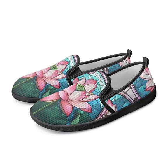 CHAQLIN Women's Slip On Shoes Fashion Comfortable Sneakers for Women Round Toe Office Flats Shoes with Low Wedge