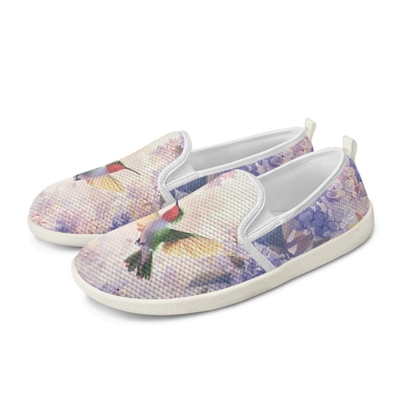 CHAQLIN Women's Slip On Shoes Fashion Comfortable Sneakers for Women Round Toe Office Flats Shoes with Low Wedge