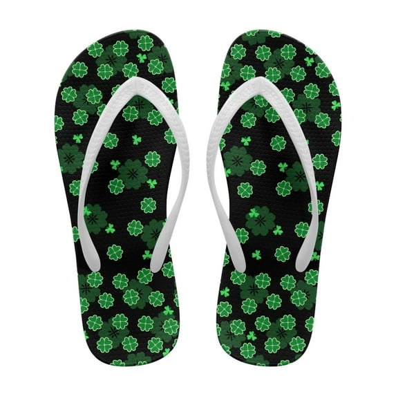CHAQLIN Women's St. Patrick's Day Non-Slip Casual Arch Support Flip Flops Comfortable Summer Beach Thong Sandals