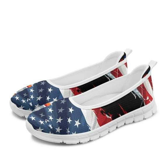 CHAQLIN Womens Comfort Walking Flat Comfortable Ballet Flat Women's Slip on Shoes Casual Shoes Lightweight Breathable Anti-Slip Sneakers