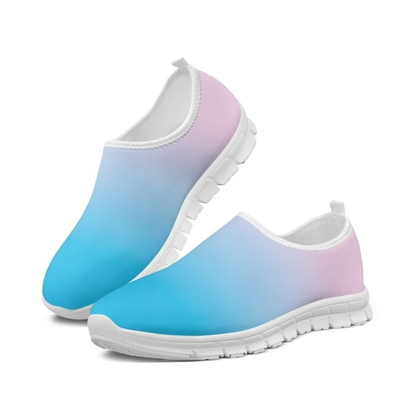 CHAQLIN Womens Mesh Sneakers Cartoon Printed Lightweight Thick Soft Platform Shoes Business Casual Walking Shoes