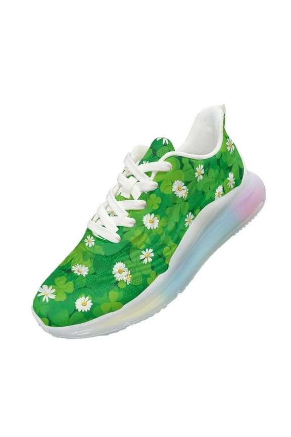Womens Walking Sneakers Wide Width Green Sneakers for Women Lightweight Breathable Running Shoes for Athletic Workout Gym
