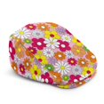 thumbnail image 1 of CHAQLIN Wrinkle-Resistant Flat Cap for Beach Travel, Daisy Floral Polyester Retro Beret Hat Soft, 1 of 4