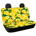 thumbnail image 1 of CHAQLIN Yellow Hibiscus Floral Theme Bench Seat Covers with Car Sedan, Washable Non-Slip Rear Bench Seat Protectors(Set of 2 Pieces), 1 of 7