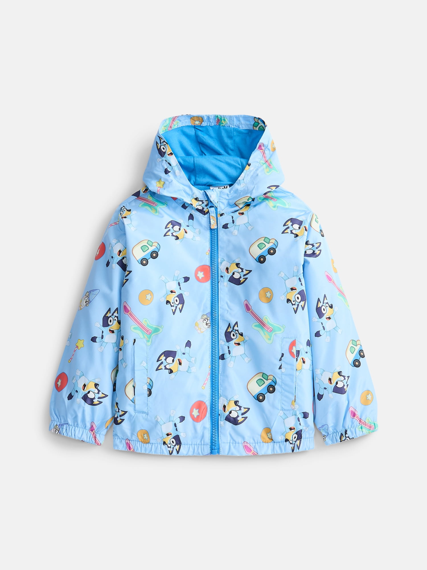 Bluey Toddler Boys Lightweight Windbreaker Jacket, Sizes 2T-5T